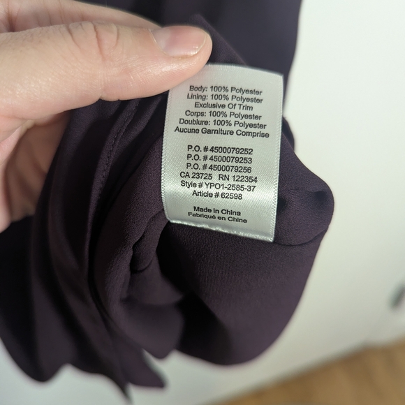 Babaton Deep Purple Top with Black Lace Detail - Picture 7 of 7